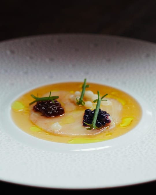 Hamachi met kaviaar