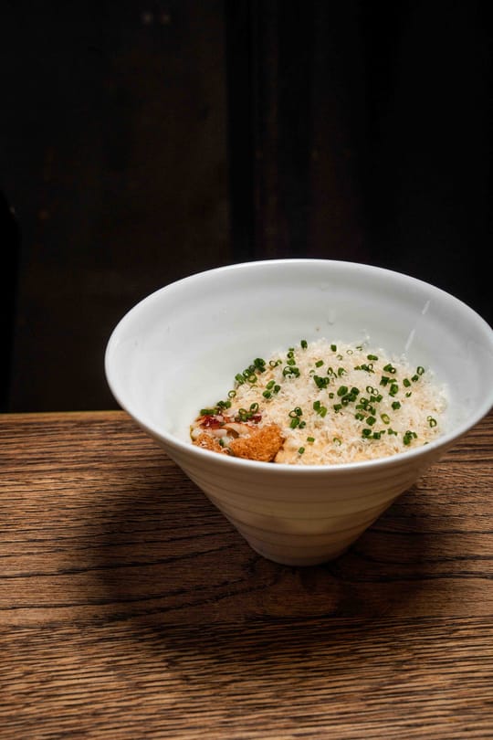 Romig gerecht met bieslook